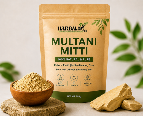 Harbalon Multani Mitti 100 percent natural and pure 200g pouch