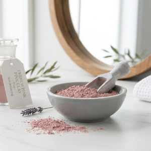 Harbalon French Pink Clay 100 percent pure Rose Clay powder for sensitive skin