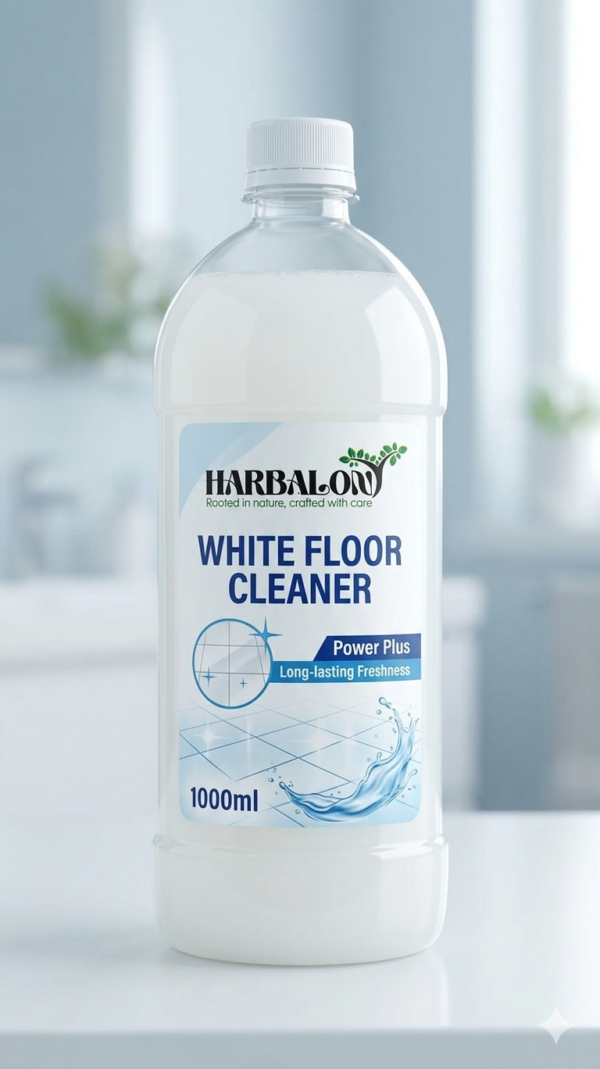 Harbalon White Floor Cleaner 1000ml bottle for deep cleaning and shine