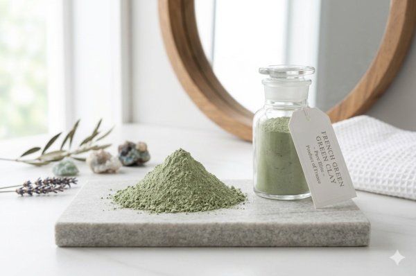 Harbalon French Green Clay 100 percent pure Illite powder for skincare